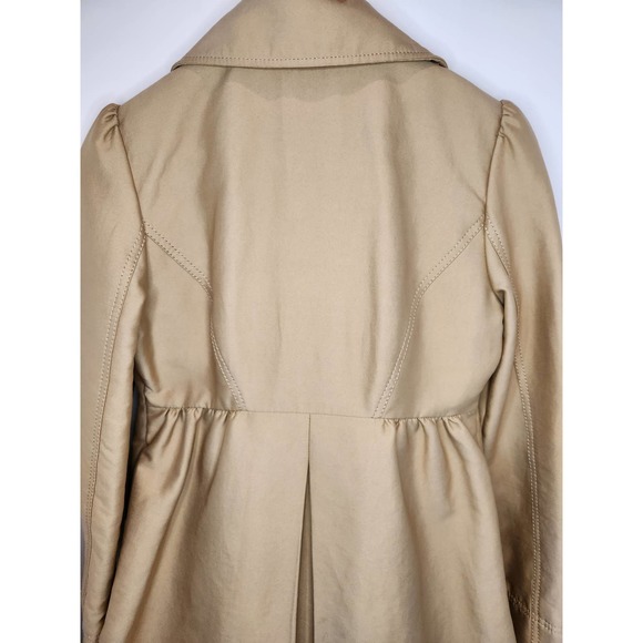 Kenneth Cole women's lightweight jacket.  Golden/Beige satin material. small - Picture 6 of 15